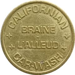 Car Wash Token - Californian Car-wash Clabecq