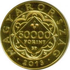 50 000 Forint Gold Forint of I. Lajos