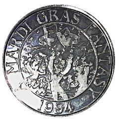 Mardi Gras Token - Krewe of Iris A Mardi Gras Fantasy, New Orleans, Louisiana