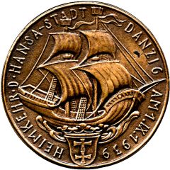 Medal - Return of the hanseatic city of Danzig