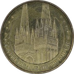 Jeton touristique - Monnaie de Paris - Cathédrale de Quimper - Les flèches