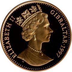 1 Crown - Elizabeth II Queen with cheering crowd, Silver Proof