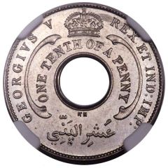 ⅒ Penny - George V Obverse Trial