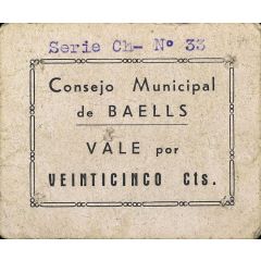 25 Céntimos Baélls