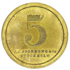 5 Öre - C.C. Sporrong and Co. Stockholm