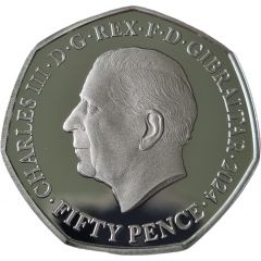 50 Pence - Charles III Churchill
