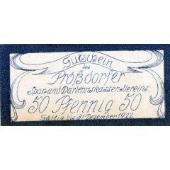 50 Pfennig Prößdorfer Spar- und Darlehnskassen-Verein