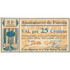 25 Céntimos Pineda