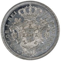 10 Réis - Carlos I Pattern