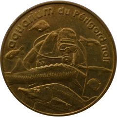 Tourist token - Monnaie de Paris - Le Bugue-sur-Vézère - Aquarium du Périgord noir the diver 2