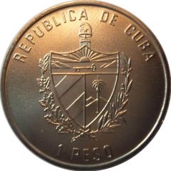 1 Peso 150 years of Swiss Railroad