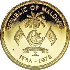 25 Rufiyaa FAO, Gold Proof