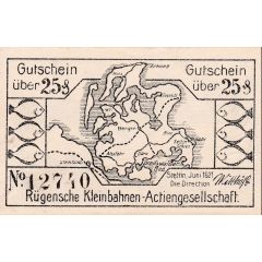 25 Pfennig Rügensche Kleinbahnen