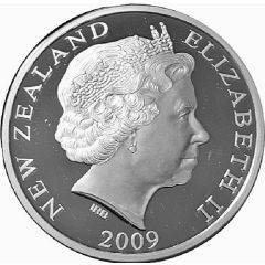 1 Dollar - Elizabeth II 4th portrait, Haast`s Eagle