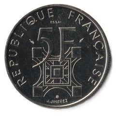 5 francs Tour Eiffel Essai