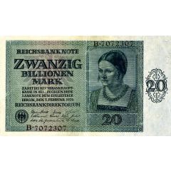 20 000 000 000 000 Mark Reichsbanknote