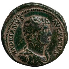 Dupondius or As - Hadrian INDVLGENTIA AVG COS III P P S C, Indulgentia