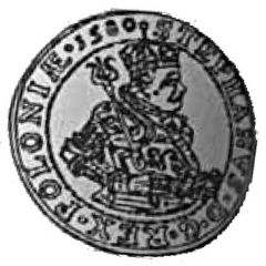 Dwutalar koronny - Stefan Batory Olkusz mint