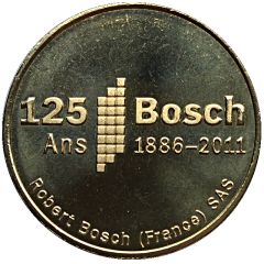 Monnaie de Paris Tourist Token - Robert Bosch SAS 1886-2011 - 125 ans