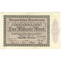 1 000 000 000 Mark Bayerische Notenbank