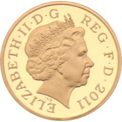 1 Pound - Elizabeth II Cardiff, Gold Proof