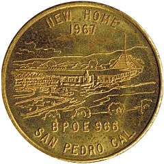 Token - B.P.O.E. San Pedro Cal.