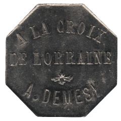 10 Centimes - A la Croix de Lorraine A. Demesy Remiremont