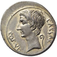 Denarius - Octavian AEGVPTO CAPTA