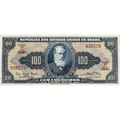 100 Cruzeiros Thesouro Nacional, 1st print, `Valor Legal`