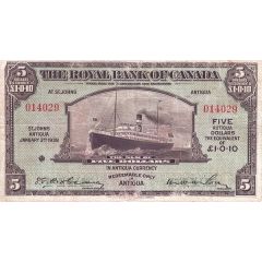 5 Dollars / 1 Pound 10 Pence Royal Bank of Canada
