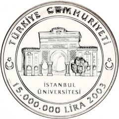 15 000 000 Lira Istanbul University