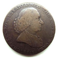 1/2 Penny Cheshire - Macclesfield / Charles Roe Copper Works