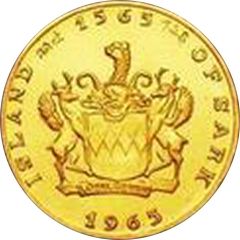 Medal - Island of Sark Fourth Centenary, Gold, 4g