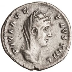 Denarius - Faustina the Elder CONSECRATIO