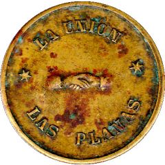 5 Pesetas - Las Planas d`Hostoles countermarked U