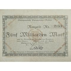 5 000 000 000 Mark Philippsburg