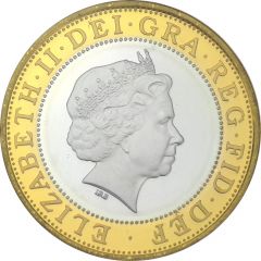 2 Pounds - Elizabeth II London Olympic Centenary, Silver Piedfort