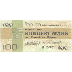 100 Mark Forum-Scheck