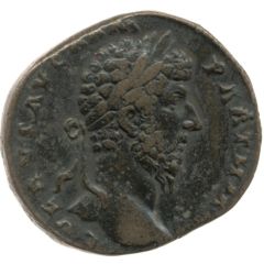 Sestertius - Lucius Verus VICT AVG TR P VI COS II S C, Victory