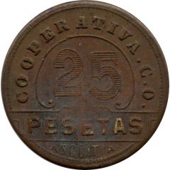 25 Pesetas - Azcoitia