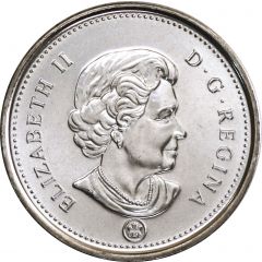 5 Cents - Elizabeth II 4th portrait, magnetic with RCM logo