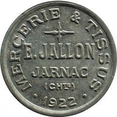 25 Centimes - Mercerie and Tissus E. Jallon Jarnac