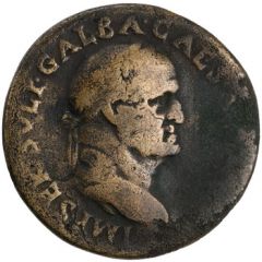 Sestertius - Galba IMP T CAES DIVI VESP F AVG P M TR P P P COS VIII REST