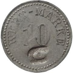 10 Pfennig Wert-Marke, Countermarked `C`