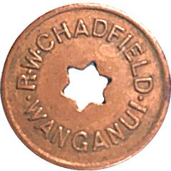 Token - R.W. Chadfield Wanganui 1 Pint Milk Rev Die type D
