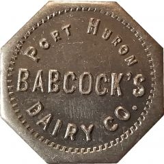 5 Cents - Babcock`s Dairy Co. Port Huron