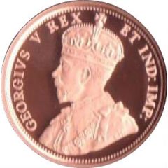 1 Cent In the name of George V, Dollar centennial