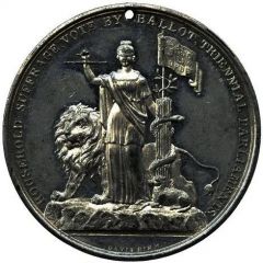 Medal - William IV Birmingham Political Union, white metal