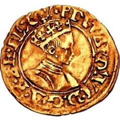 1/2 Crown - Edward VI 2nd period, crowned bust