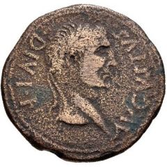 As - Augustus M POSTVM ALBIN L PORC CAPIT II VIR Q
